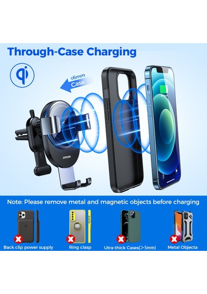 15W Hava Firar Dağı Kablosuz Araç Şarj Cihazı Telefon Tutucu 15W Hızlı Araç Şarj Cihazı Yerçekimi IPHONE12 11 Pro Max Mini Xr Sumsang Not 20 S9 S10 S20 (Yurt Dışından)