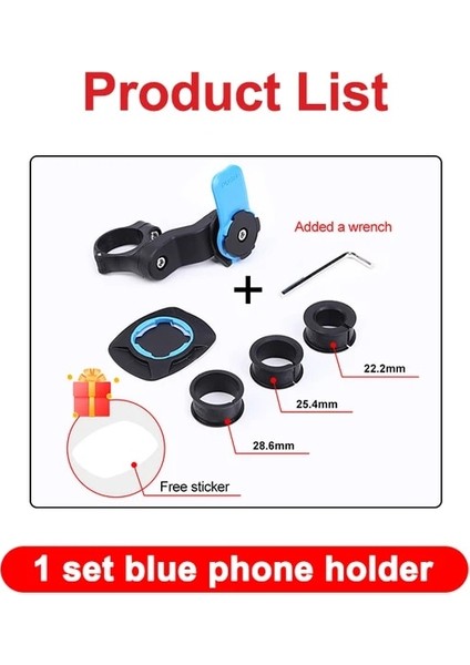 Mavi Telefon Tutucu Motosiklet Bisiklet Telefon Tutucu Bisiklet Cep Telefonu Standı Ayarlanabilir Destek Mtb Bisiklet Gidon Akıllı Telefon Tutucu Bisiklet Aksesuarları (Yurt Dışından)