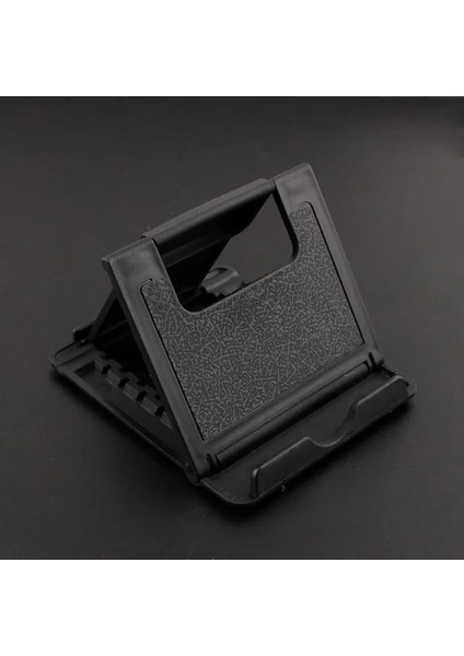 C14-BLACK Evrensel Katlanabilir Masa Telefonu Tutucu Montaj Standı Samsung S20 Artı Ultra Not 10 IPhone 11 Cep Telefonu Tablet Masaüstü Tutucu (Yurt Dışından)