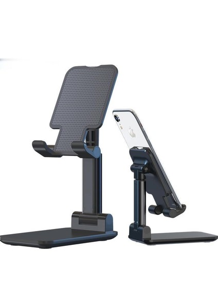 Siyah Katlanabilir Tablet Cep Telefonu Tutucu iPhone Xiaomi Samsung Için Standı Ayarlanabilir Tablet Tutucu Evrensel Masa Cep Telefonu Standı (Yurt Dışından) fiyatları