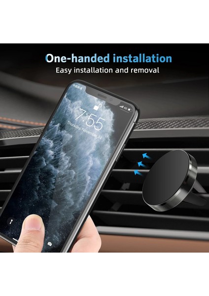 Sadece Plaka Hava Firar Manyetik Araç Telefonu Tutucu Mıknatıs Akıllı Telefon Cep Standı Hücre Gps Desteği iPhone 13 12 Xr Xiaomi Mi Huawei Samsung (Yurt Dışından) fiyatları