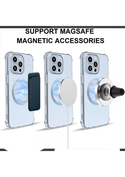 3 Adet Siyah Metal Plaka Etiket Yüzük Magsafe Kablosuz Şarj Için IPHONE11ADD Mag Güvenli Cep Telefonu Manyetik Metal Halka Samsung S22 (Yurt Dışından)