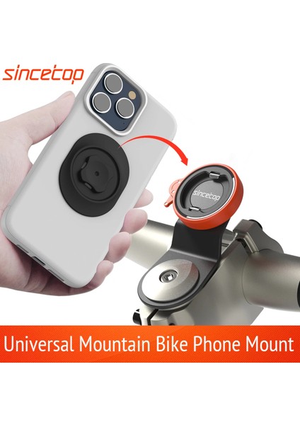 Seçenek 3 Bisiklet Telefon Tutucu, Bisiklet Kök Cep Telefonu Montajı, Evrensel Alüminyum Mtb Yol Bisikleti Bisiklet Telefon Kelepçesi, Hızlı Tak/ayır (Yurt Dışından)