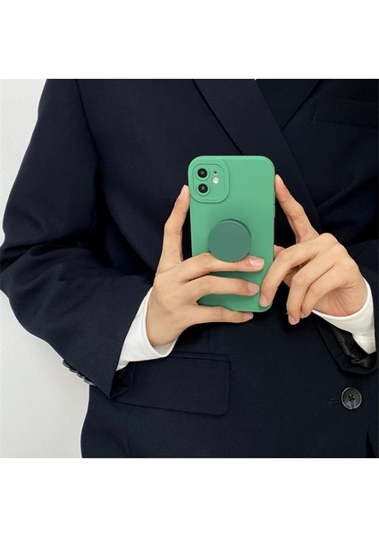 Siyah Yuvarlak Düz Renk Kavrama Tok Cep Telefonu Tutucu Yuvarlak Stand Parmak Yüzük Akıllı Telefon Dağı Iphone 12 Samsung Braketi Için Katlanabilir Genişleyen (Yurt Dışından) fırsatları