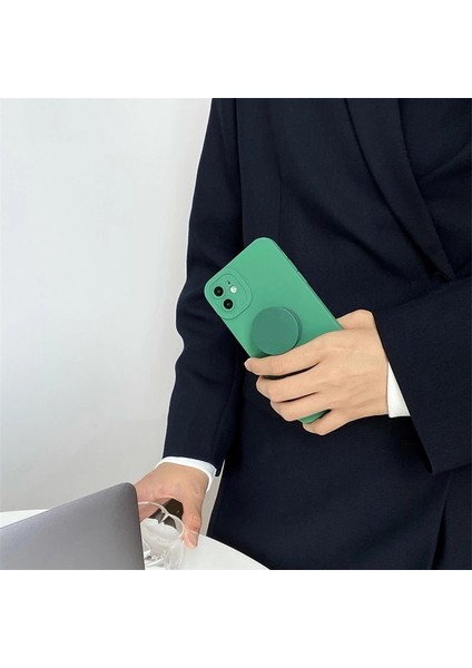 Siyah Yuvarlak Düz Renk Kavrama Tok Cep Telefonu Tutucu Yuvarlak Stand Parmak Yüzük Akıllı Telefon Dağı Iphone 12 Samsung Braketi Için Katlanabilir Genişleyen (Yurt Dışından) indirimleri