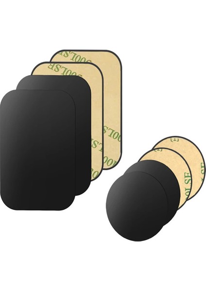 3 Adet Gümüş Yuvarlak Ince Metal Plaka Disk Manyetik Araç Telefonu Tutucu Demir Sac Etiket Disk Mıknatıs Tablet Masa Telefonu Araba Standı Montaj Yuvarlak (Yurt Dışından) fiyatları