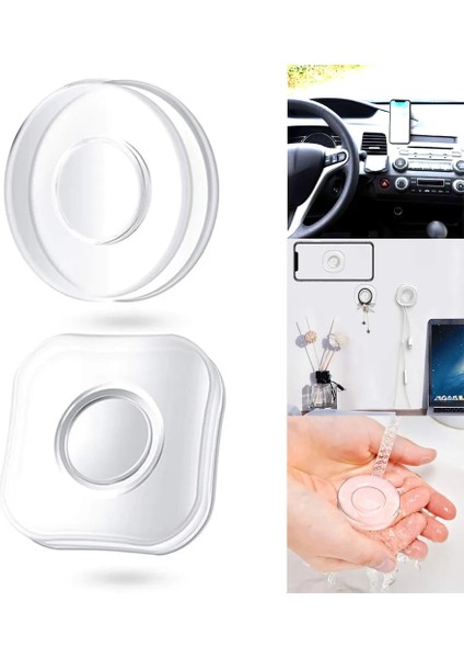 Kare Nano Jel Pedi Sihirli Çıkartmalar Yıkanabilir Çok Fonksiyonlu Etiket Evrensel Yapışkan Araç Telefonu Tutucu Mini Jel Macunu Duvar Masası Için (Yurt Dışından) fiyatları