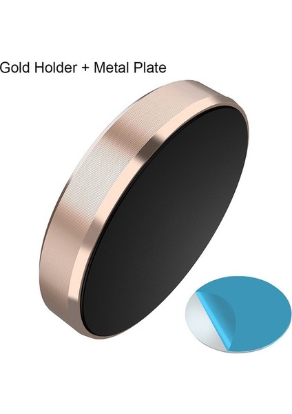 Altın Manyetik Araç Telefonu Tutucu Evrensel Telefon Tutucu Arabada iPhone Xiaomi Huawei Için Araba Akıllı Telefon Telefon Standı Pano Duvar Standı (Yurt Dışından)