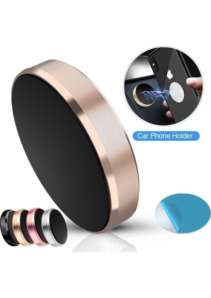 Altın Manyetik Araç Telefonu Tutucu Evrensel Telefon Tutucu Arabada iPhone Xiaomi Huawei Için Araba Akıllı Telefon Telefon Standı Pano Duvar Standı (Yurt Dışından) fırsatları