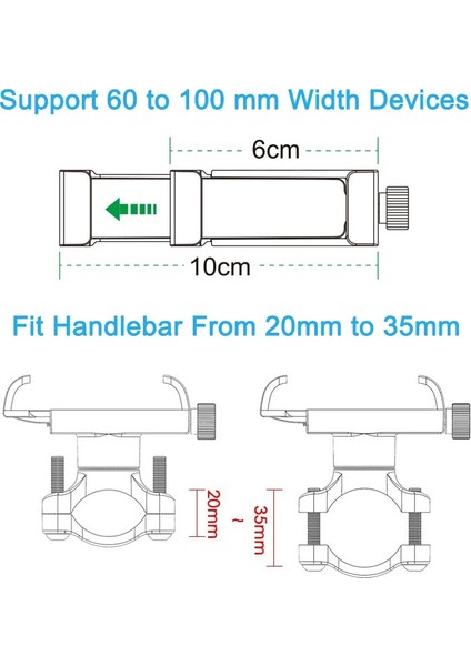 Mavi Evrensel Alüminyum Alaşımlı Bisiklet Bisiklet Telefon Tutucu Motosiklet Metal Gidon Telefon Standı Dağ Yolu Bisiklet Cep Telefonu Klip (Yurt Dışından) fırsatları