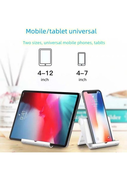 Yeşil Evrensel Katlanabilir Masa Telefonu Tutucu Montaj Standı Samsung S20 Artı Ultra Not 10 IPhone 12 Cep Telefonu Tablet Masaüstü Tutucu (Yurt Dışından)