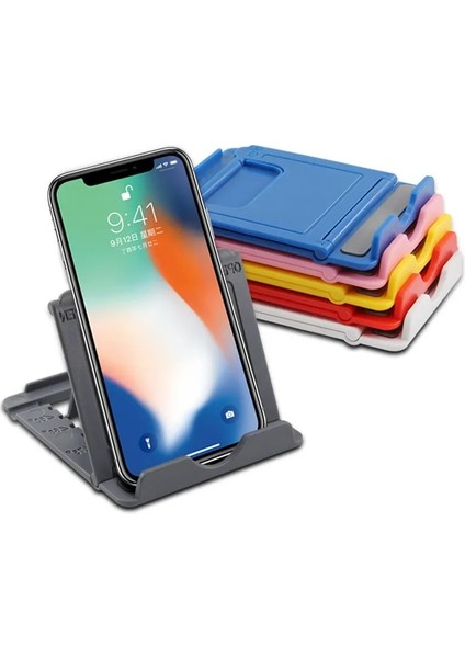 Siyah Telefon Tutucu Masa Standı Cep Telefonu Tripod iPhone Xsmax 12 13 Pro Huawei Xiaomi Mi 9 Plastik Katlanabilir Masa Tutucu Standı (Yurt Dışından) fiyatları
