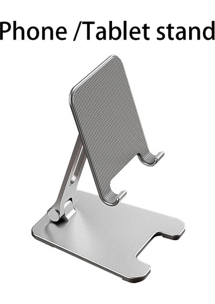 Stil 4 Gümüş 360° Metal Masa Mobil Kutumyqc Telefon Tutucu Standı iPhone iPad Xiaomi Ayarlanabilir Masaüstü Tablet Tutucu Cep Telefonu Standı (Yurt Dışından)