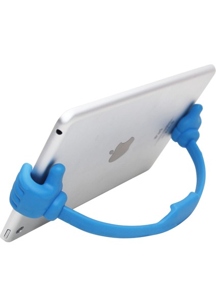 Gök Mavisi Telefon Masaları Tutucu 1 Adet Başparmak Montaj Esnek Evrensel Cep Telefonları Tablet Döner Bağlantı Ayağı Taşınabilir Cep Telefonu Rafı (Yurt Dışından) indirimleri