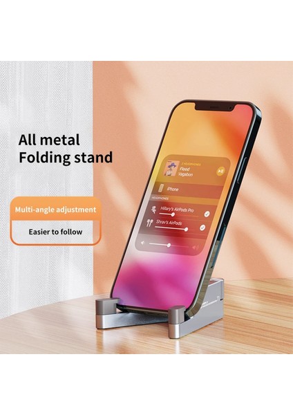 Sılvery Evrensel Alüminyum Taşınabilir Mini Masaüstü Katlanır Masa Montaj Braketi Telefon Mobil Cradle Cep Telefonu iPhone iPad Için Katlanabilir Stand (Yurt Dışından) indirimleri