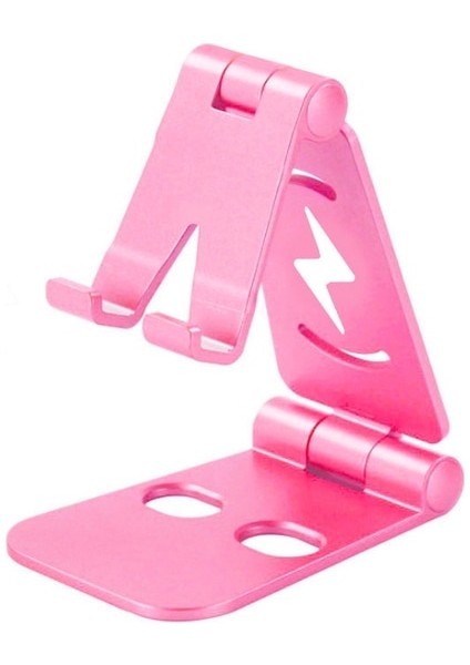 Pembe 4 Renk Dönen Tablet Telefon Tutucu IPhone Huawei Xiaomi Için Plastik Telefon Standı Masası Tablet Katlanır Stand Masaüstü Dropship (Yurt Dışından)