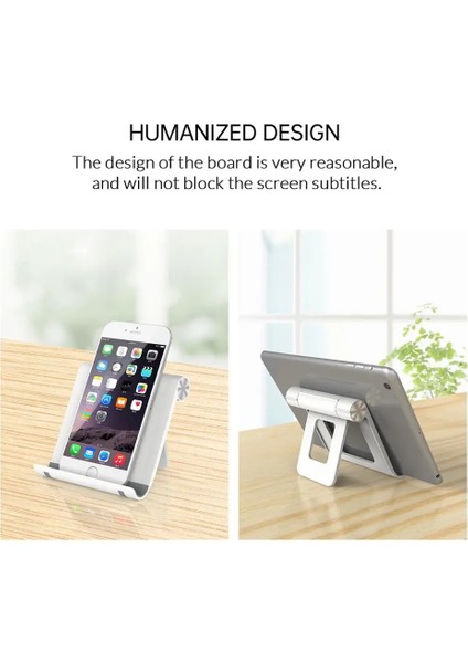 Siyah Orico Telefon Tutucu Evrensel Masaüstü Cep Telefonu Standı Masa Tutucu Ayarlanabilir iPhone Xiaomi Için Samsung Tablet iPad Için (Yurt Dışından) modelleri