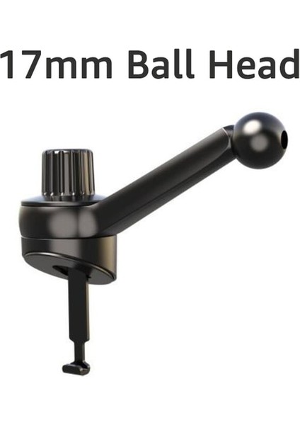 Siyah Ibudim 17MM Top Kafa Araba Hava Firar Sabitleme Kıskacı Evrensel Araba Çıkışı Cep Telefon Standı Manyetik Araba Cep Telefonu Braketi Kelepçe (Yurt Dışından)