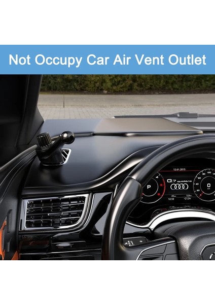 Siyah Ibudim 17MM Top Kafa Araba Hava Firar Sabitleme Kıskacı Evrensel Araba Çıkışı Cep Telefon Standı Manyetik Araba Cep Telefonu Braketi Kelepçe (Yurt Dışından) fırsatları