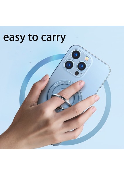 Gri Gümüş-1 iPhone 12 13 14 Serisi ile Uyumlu Manyetik Cep Telefonu Zil Tutucu Magsafe Çıkarılabilir Cep Telefonu Tutma Çubuğu (Yurt Dışından) indirimleri