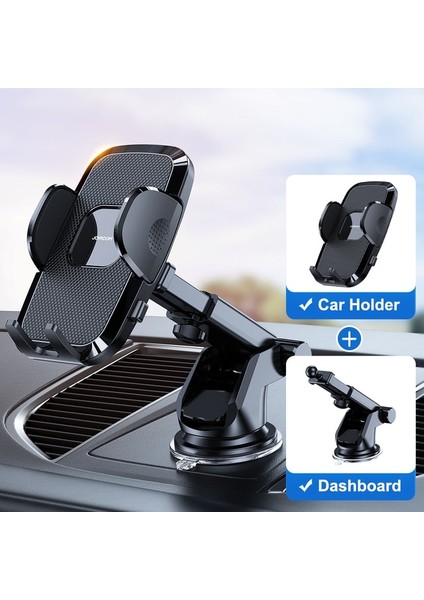 Dashboard Joyroom Uzun Kol Telefon Tutucu Araba Dashboard Için 360 En Geniş Görünüm Evrensel Eller Serbest Otomatik Cam Hava Firar Telefon Montajı (Yurt Dışından)