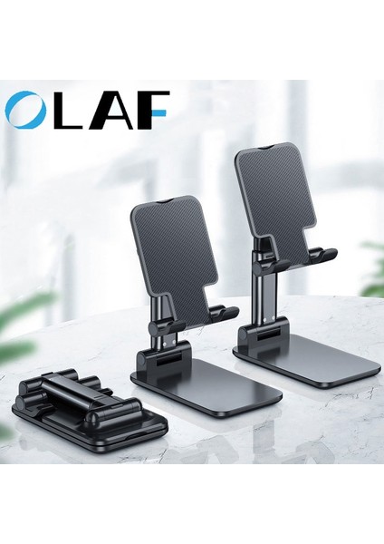 Katlanır Stand Beyaz Katlanabilir Masaüstü Telefon Tutucu IPhone IPad Xiaomi Samsung Telefon Desteği Ayarlanabilir Masa Braketi Için Telefon Standı Küçült (Yurt Dışından)