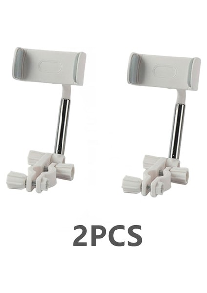 Snap Beyaz 2 Adet Cep Telefonu Braketi Araç Navigasyon Araba Dönebilen Ayar Dikiz Aynası Cep Telefonu Braketi Araba Arka Koltuk Kafalık Braketi (Yurt Dışından)