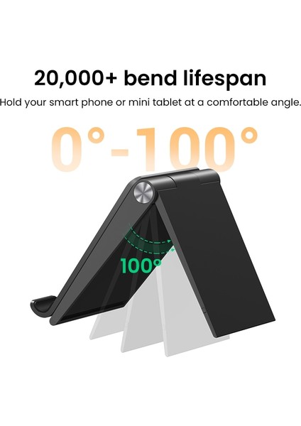 Telefon Standı Ugreen Telefon Standı Tutucu Masası Cep Telefonu Dock Standı iPhone 11 Pro Max Se 8 7 Ayarlanabilir Katlanabilir Cep Telefonu Tutucu Standı (Yurt Dışından)