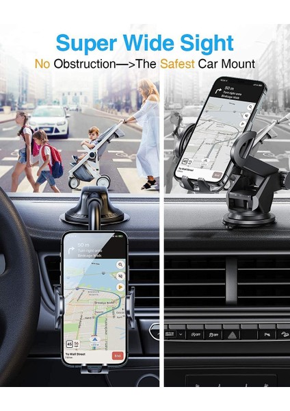 Hava Çıkışı Araç Telefonu Tutucu Evrensel Otomatik Cam Hava Firar Telefon Dağı Cep Telefonu Tutucu Stand iPhone 11 12 Pro Max (Yurt Dışından) modelleri