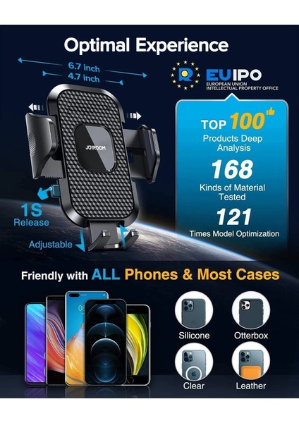Hava Çıkışı Araç Telefonu Tutucu Evrensel Otomatik Cam Hava Firar Telefon Dağı Cep Telefonu Tutucu Stand iPhone 11 12 Pro Max (Yurt Dışından) fırsatları