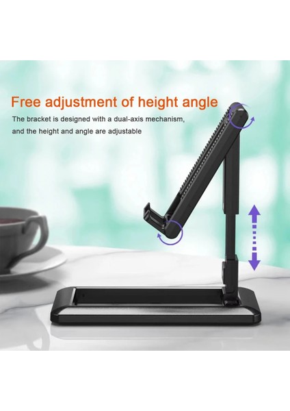 Pembe Katlanabilir Tablet Telefon Tutucu Masaüstü Cep Telefonu Standı Ayarlanabilir Masa Braketi iPad iPhone Samsung Için Akıllı Telefon Standı (Yurt Dışından) fırsatları