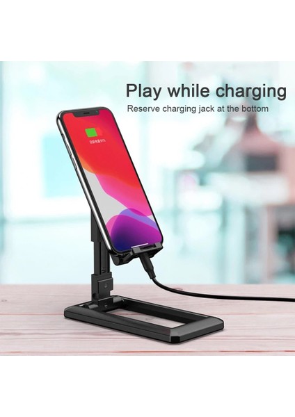Pembe Katlanabilir Tablet Telefon Tutucu Masaüstü Cep Telefonu Standı Ayarlanabilir Masa Braketi iPad iPhone Samsung Için Akıllı Telefon Standı (Yurt Dışından) indirimleri