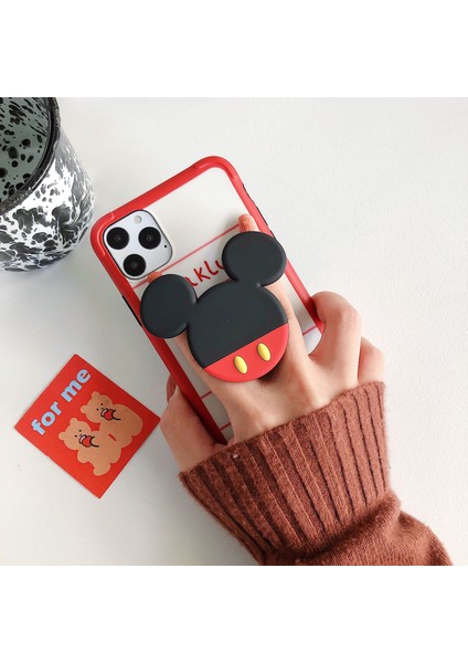 Çiçek Mor Sevimli 3D Karikatür Çiçek Kedi Paw Cep Telefonu Standı iPhone Samsung Huawei Xiaomi Için Streç Braketi Parmak Yüzük Tutucu (Yurt Dışından) modelleri