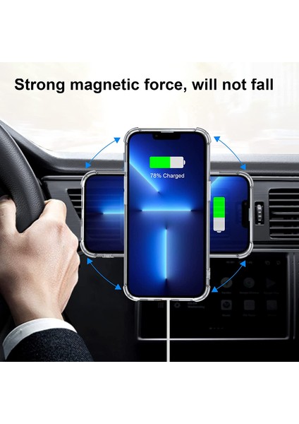 3 Adet Siyah Manyetik Metal Plaka Etiket Yüzükler Magsafe Kablosuz Şarj Cihazı Mıknatıslı Araba Cep Telefonu Tutucu Demir Sac iPhone 13 12 11 (Yurt Dışından)