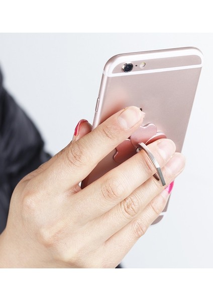 Kırmızı Yuvarlak Parmak Yüzük Cep Telefonu Akıllı Telefon Standı Tutucu iPhone Xs Huawei Samsung Cep Akıllı Yuvarlak Telefon Zil Tutucu Araç Montaj Standı (Yurt Dışından) indirimleri