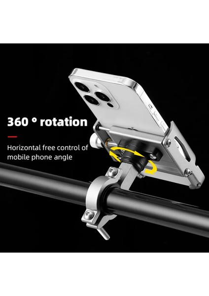 Kırmızı C Bisiklet Telefon Tutucu 360° Dönme Alüminyum Alaşımlı Mtb Bisiklet Telefonu Gps Braketi Scooter Motosiklet Gidon Dağı Cep Telefonu Standı (Yurt Dışından) indirimleri