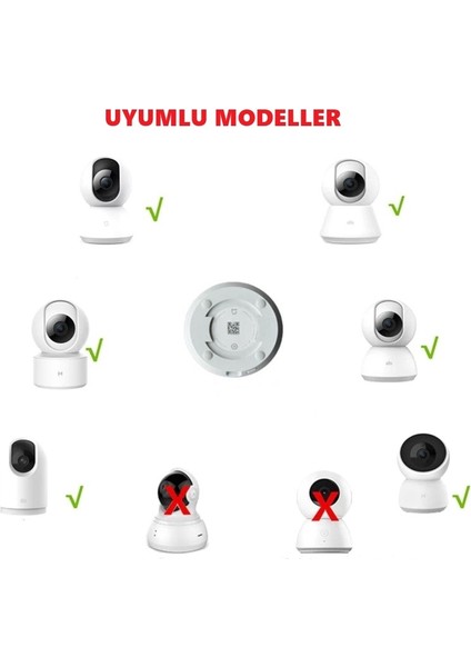 Xiaomi Home ve Tp-Link Tapo Uyumlu Duvar Montaj Aparatı (Kamera Dahil Değil.)