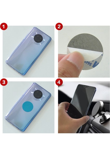 40 Parçalı Paket Manyetik Metal Plaka Manyetik Araç Telefonu Tutucu Evrensel Demir Sac Etiket Cep Telefonu Standı Mıknatıs Tutucu Dağı (Yurt Dışından) modelleri
