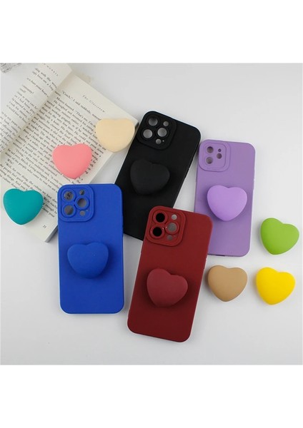 D Sevimli Macaron Aşk Kalp Braketi Telefon Tutma Tok Griptok Kore Tutucu Halka IPhone 14PRO Aksesuarları Silikon Telefon Standı Tutucu (Yurt Dışından) fiyatları