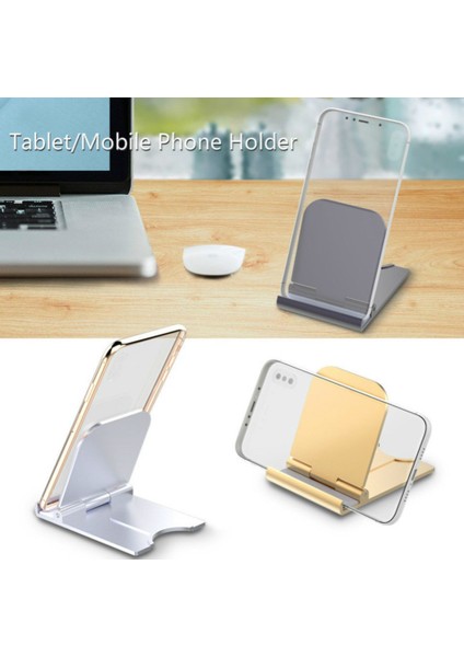 Gümüş Ayarlanabilir Cep Telefonu Tutucu Cep Akıllı Telefon Desteği Tablet Standı IPhone Masası Cep Taşınabilir Telefon Tutucu Standı (Yurt Dışından) indirimleri