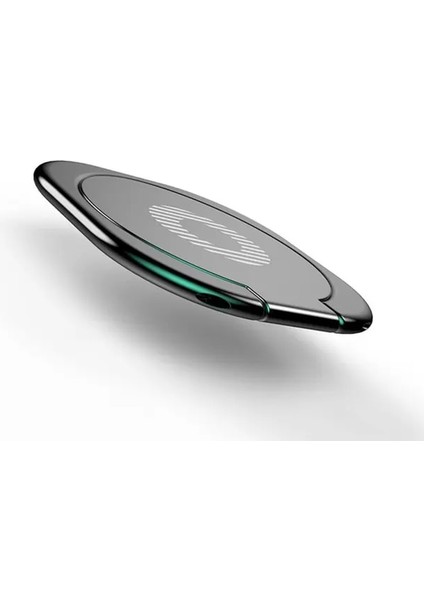 Siyah Parmak Yüzük Tutucu Manyetik Telefon Tutucu Pocophone F1 Doogee Lüks Dönebilen Parmak Yüzük Cep Telefonu Tutucu Standı Kavrama (Yurt Dışından)