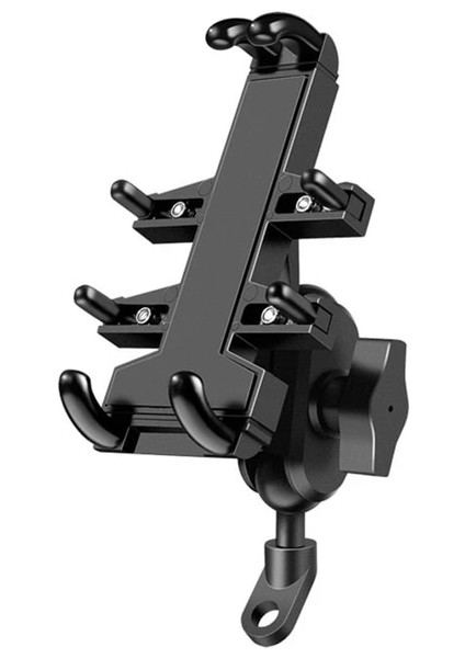 B A01 Alüminyum Motosiklet Gidon Yan Ayna Bisiklet Bisiklet Telefon Tutucu Dağı (Yurt Dışından)