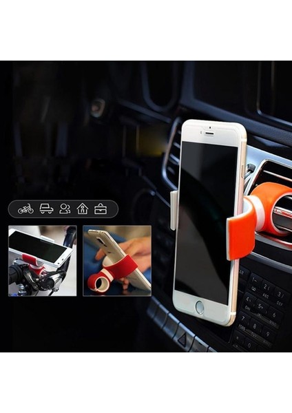 2 Adet Siyah Çift C 360 Dönen Evrensel Hava Firar Dağı Araç Tutucu Standı Bisiklet Bisiklet Cep Masaüstü Telefon Tutucu iphone Xiaomi Destek (Yurt Dışından)