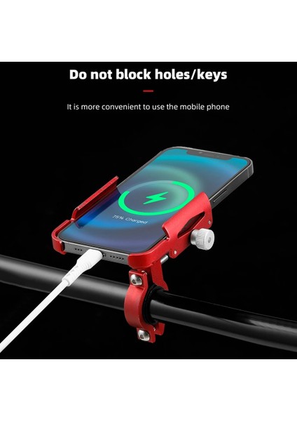 Siyah Bir Bisiklet Telefon Tutucu 360° Dönme Alüminyum Alaşımlı Mtb Bisiklet Telefonu Gps Braketi Scooter Motosiklet Gidon Dağı Cep Telefonu Standı (Yurt Dışından) modelleri