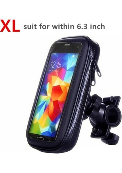 Stil 1 Xl Boyutu Yeni Motosiklet Su Geçirmez Kılıf Dikiz Aynası Montaj Tutucu Standı Telefon Bisiklet Tutucu Telefon Çanta Desteği Moto Bisiklet Kapağı (Yurt Dışından)