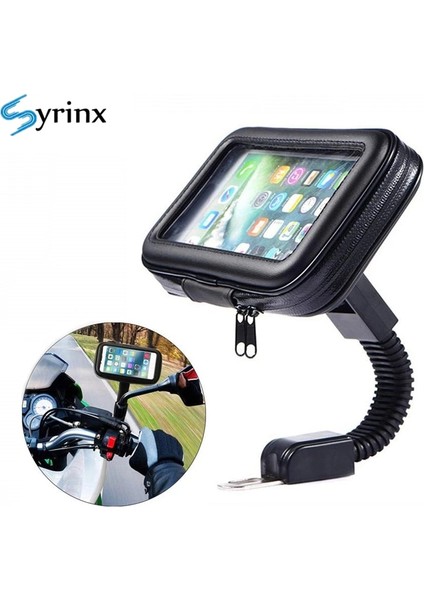 Stil 1 Xl Boyutu Yeni Motosiklet Su Geçirmez Kılıf Dikiz Aynası Montaj Tutucu Standı Telefon Bisiklet Tutucu Telefon Çanta Desteği Moto Bisiklet Kapağı (Yurt Dışından)