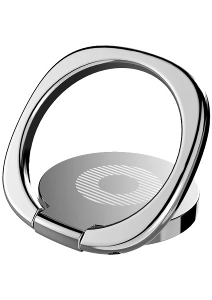 Gümüş Parmak Yüzük Tutucu Araba Smarphone Için Manyetik Telefon Tutucu Lüks Dönebilen Parmak Yüzük Cep Telefonu Tutucu Montaj Standı Tutucu (Yurt Dışından)