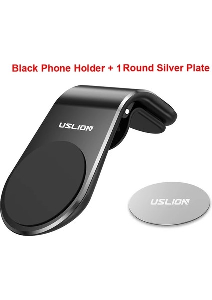 Siyah Uslıon Kolay Hava Firar Montaj Tutucu Araba Evrensel Cep Telefonu Tutucu Desteği Manyetik Adsorpsiyon Araç Telefonu Montaj Standı iPhone Için (Yurt Dışından)