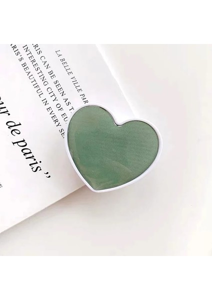 5 Evrensel Kalp Şekilli Telefon Soket Tutucu Parmak Kavrama Braketi IPhone 13 12 Pro Için Samsung Cep Standı Griptok Suporte Celular (Yurt Dışından)