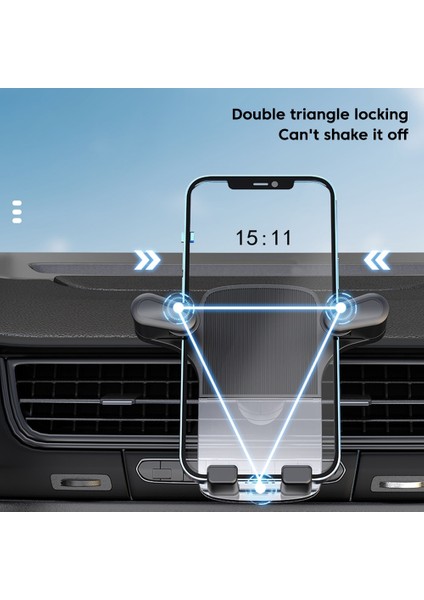 F20 Yerçekimi Kanca Araç Telefonu Tutucu Cep Telefonu Standı Hava Firar Klip Montaj Braketi Desteği iPhone 13 12 11 x Xiaomi Samsung Huawei (Yurt Dışından) fırsatları